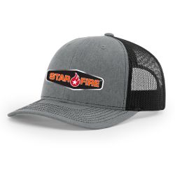 Snapback Trucker Cap - Heather Grey/Black