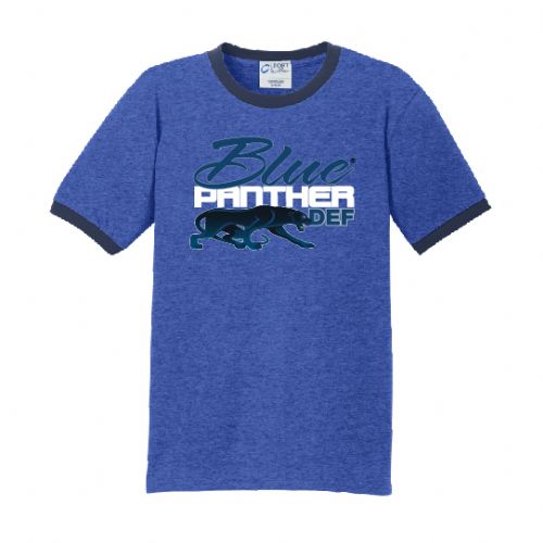 Blue Panther Ringer T-Shirt