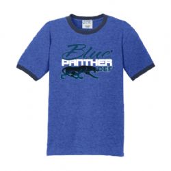 Blue Panther Ringer T-Shirt